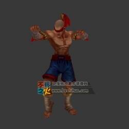 FBX格式 帶動(dòng)作unity3d模型  英雄聯(lián)盟 LOL李青 盲僧  至高之拳