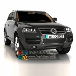 高級 黑色汽車 3D模型