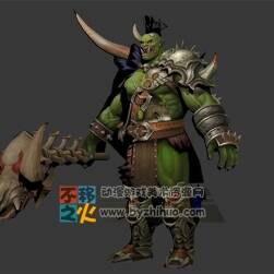 怪物 獠牙 巨人 綠惡魔模型