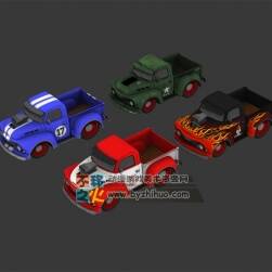 次世代四種顏色的皮卡模型