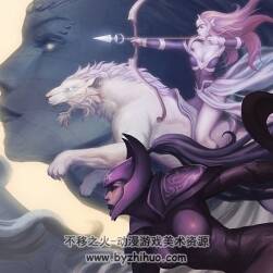 DOTA2 刀塔2 綜合原畫+角色3D渲染圖