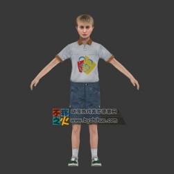 現(xiàn)代小男孩 游戲模型