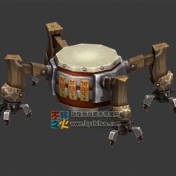 四角戰(zhàn)鼓 Max模型
