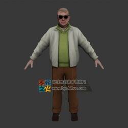 路人 大叔 老頭模型