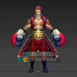 王者榮耀 達摩[拳王] 3D模型 帶CS綁定