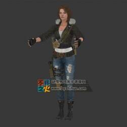 次世代性感女槍手模型