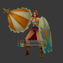 英雄聯(lián)盟LOL 曙光女神蕾歐娜 日女泳池派對皮膚 FBX動作模型