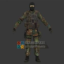 次世代蒙面戰(zhàn)士迷彩服模型