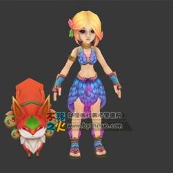 少女 蘿莉 精靈 妖精模型