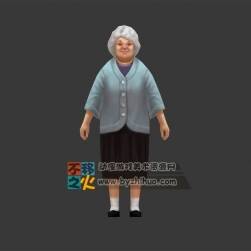 老太太 奶奶 老人 模型