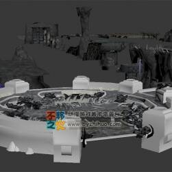 白骨村莊 3D模型