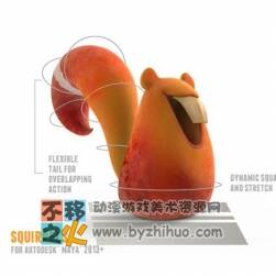 卡通化松鼠模型