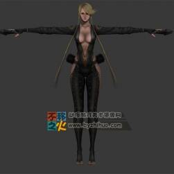 戰(zhàn)國BASARA3  春日 美女T-pose模型