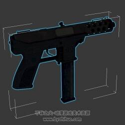 生死阻擊 TEC-9沖鋒槍 3d模型