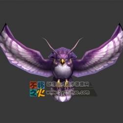 萌系 貓頭鷹 飛鷹 Max模型