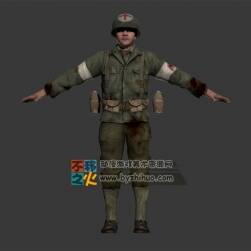 次時(shí)代 二戰(zhàn) 醫(yī)療兵 士兵T-pose模型
