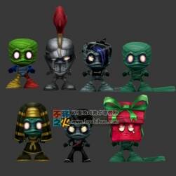 英雄聯(lián)盟LOL 殤之木乃伊阿木木 全套皮膚模型