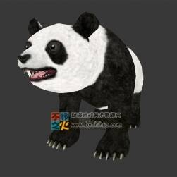 動(dòng)物園之國(guó)寶熊貓 Max模型 四邊面