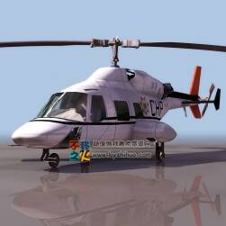 小型直升機 3DS模型