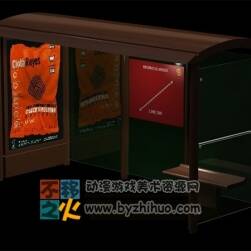 歐洲公交車(chē)站模型