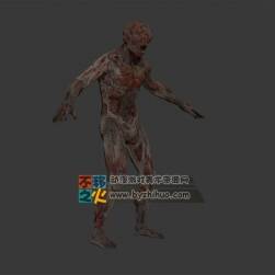 恐怖的生化喪尸模型
