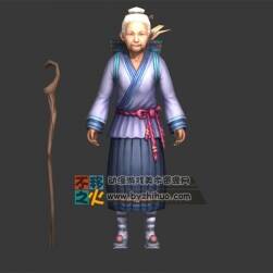 村民 老婦人 老奶奶模型