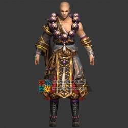 劍網(wǎng)三 少林寺成男 門派套 和尚模型