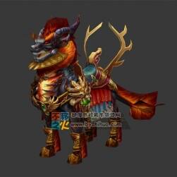 精美的麒麟坐騎 Max模型