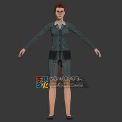 現(xiàn)代辦公女性模型