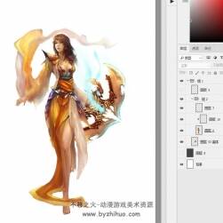 天龍online 角色原畫 鑒賞PSD分層
