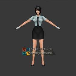 警察 美女 市民 女警模型