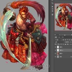 【劍雨江湖】游戲角色原畫設(shè)計(jì) PSD角色原畫