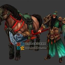 中國(guó) 三國(guó) 武將 關(guān)羽模型