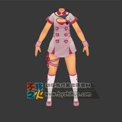 三個男體的粉紅護(hù)士裙模型