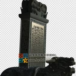 赑屃 神獸 王八 馱 石碑 模型