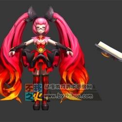 安其拉 少女 蘿莉 魔法 法師 模型