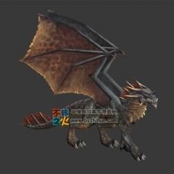 銹龍 雙翼飛龍 西方龍 Max模型