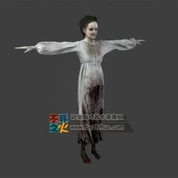 次世代女孩喪尸僵尸模型