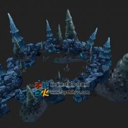 白湖 手游場景模型