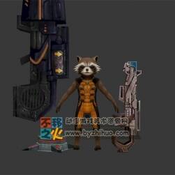漫威 銀河護衛(wèi)隊 浣熊 模型