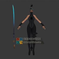 刀 美女 龍女 刺客模型