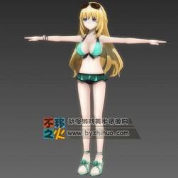 Vert 大波泳裝妹 3D模型