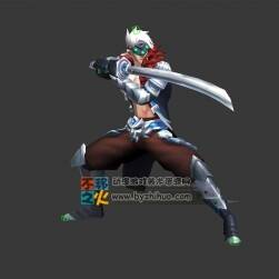 白發(fā) 劍士 戰(zhàn)士 模型