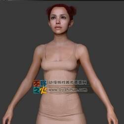 Zbrush超精細現(xiàn)代女孩 3D雕刻模型