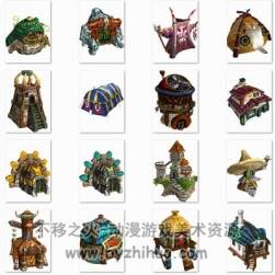 【魔幻建筑】PNG場景素材