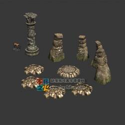 原始部落遺址模型