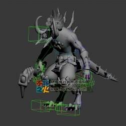 怪物戰(zhàn)士白模模型