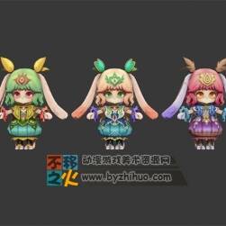 卡通 兔子 女孩 蘿莉 兔兒 模型