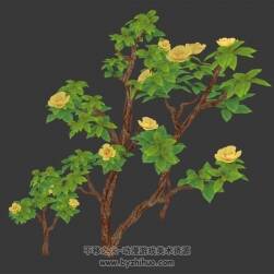 開(kāi)花的小樹(shù) 3D模型
