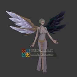 次世代性感美女墮天使模型